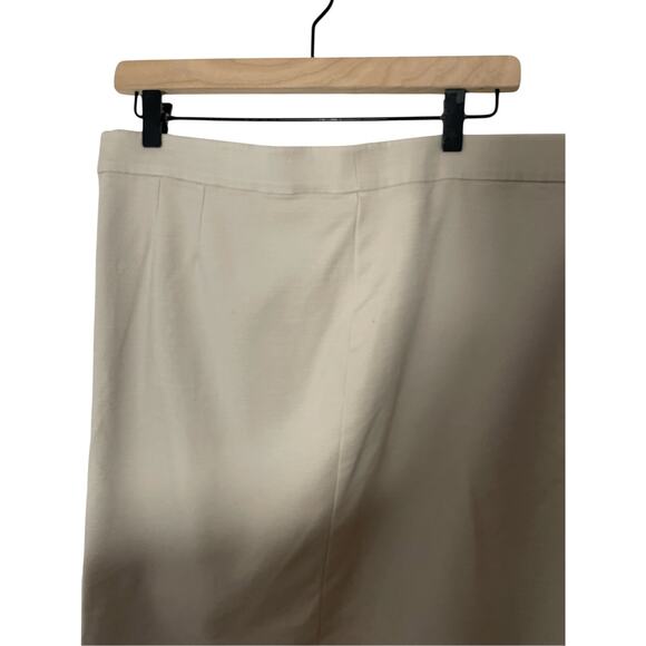 J.Jill Women's Oatmeal Career Neutral Work Stretchy Pencil Plus Size Skirt SZ 16 - Picture 6 of 7